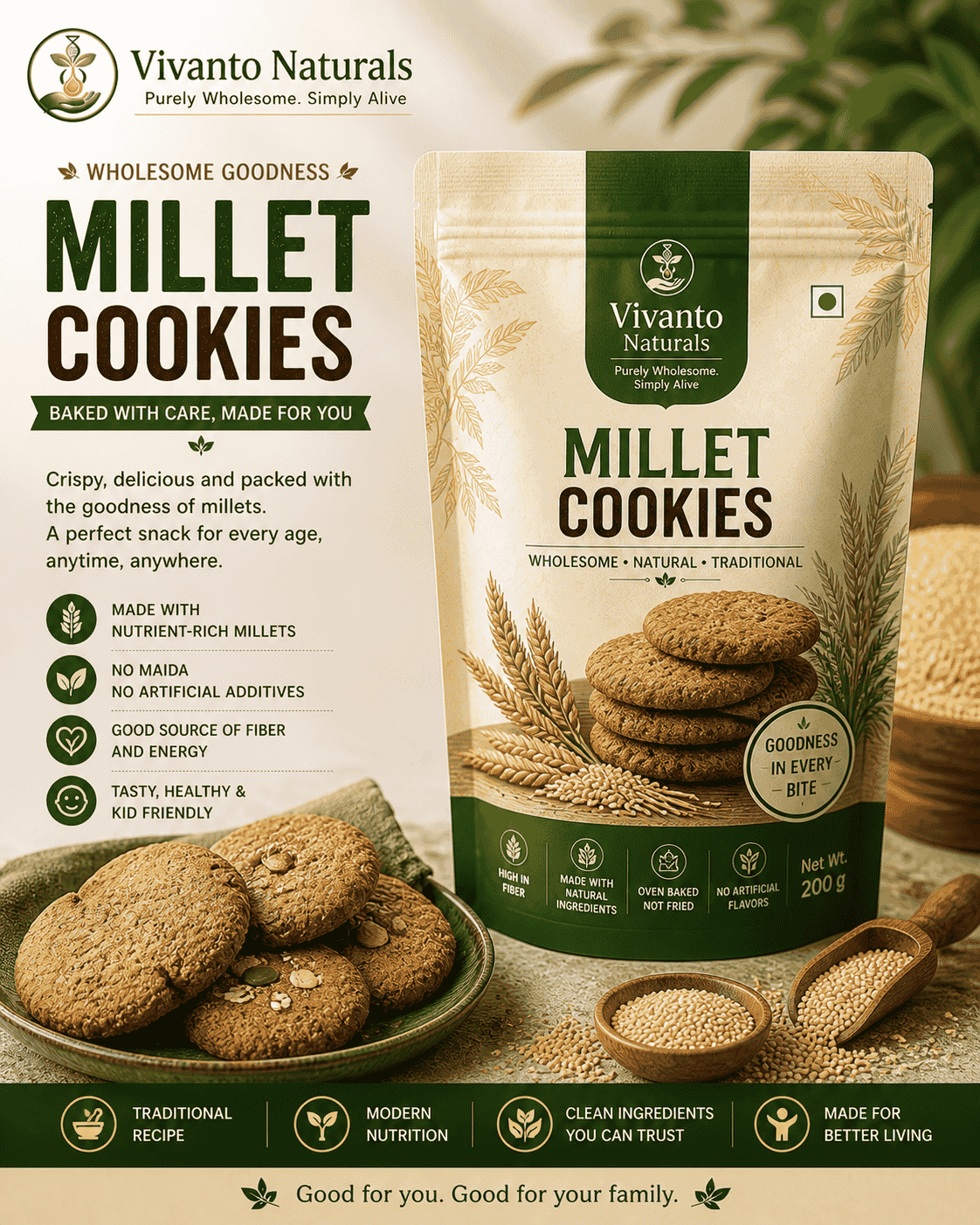 Millet Cookies